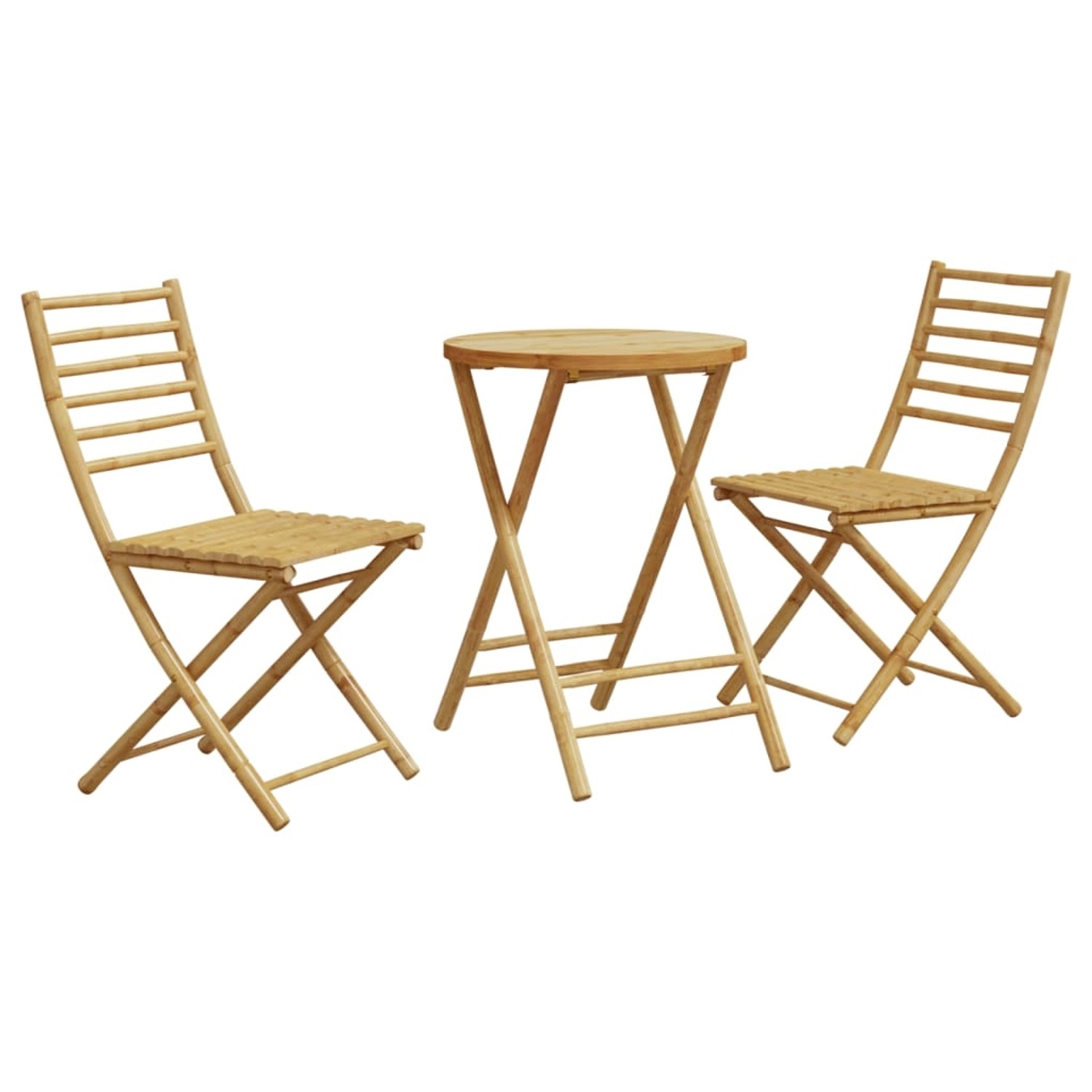 vidaXL 3-tlg Bistro-Set Bambus Modell 3 von VIDAXL