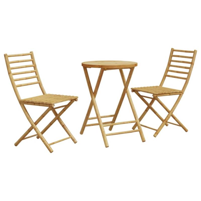 vidaXL 3-tlg Bistro-Set Bambus Modell 3 von VIDAXL