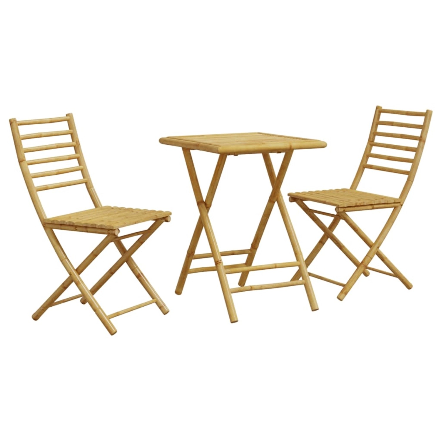 vidaXL 3-tlg Bistro-Set Bambus Modell 4 von VIDAXL