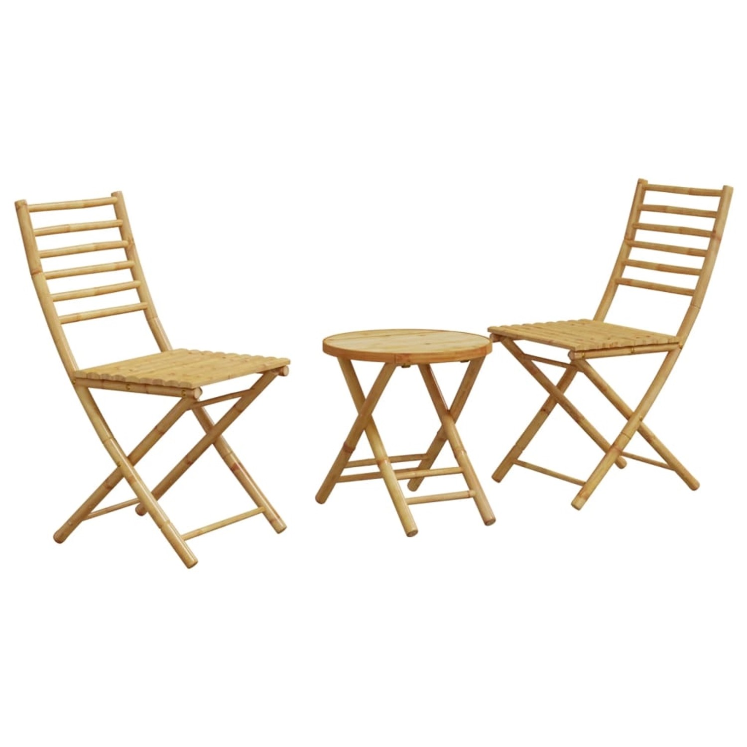 vidaXL 3-tlg Bistro-Set Bambus Modell 7 von VIDAXL