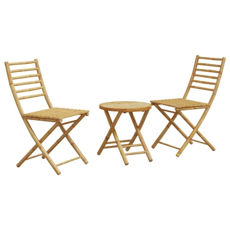 vidaXL 3-tlg Bistro-Set Bambus Modell 7 von VIDAXL