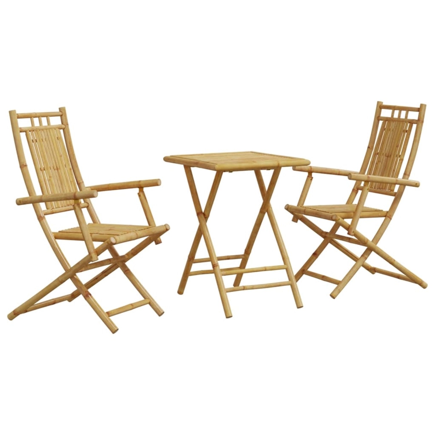 vidaXL 3-tlg Bistro-Set Bambus Modell 8 von VIDAXL