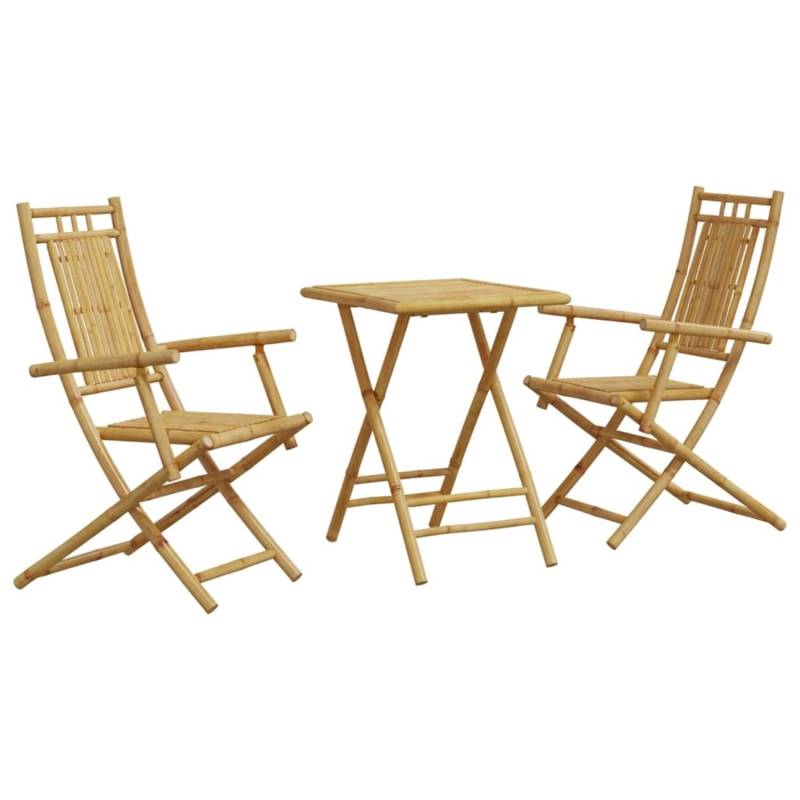 vidaXL 3-tlg Bistro-Set Bambus Modell 8 von VIDAXL