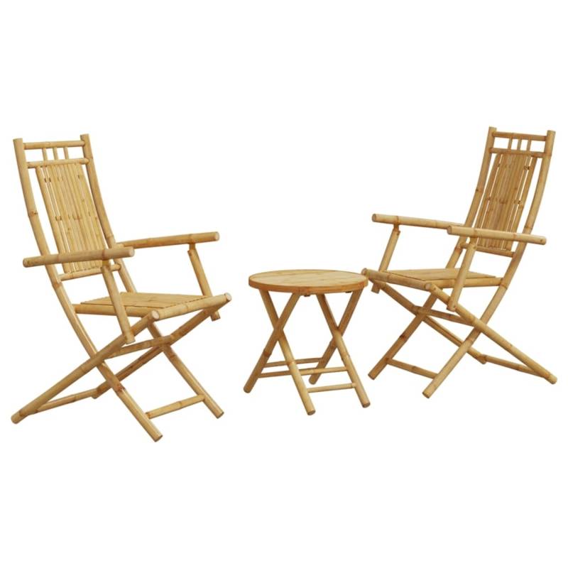 vidaXL 3-tlg Bistro-Set Bambus Modell 9 von VIDAXL