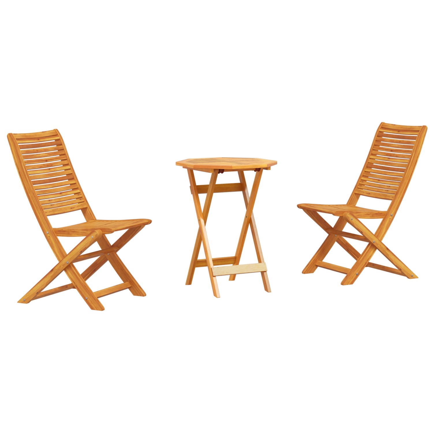 vidaXL 3-tlg Bistro-Set Klappbar Massivholz Akazie 3375692 vidaXL 3-tlg Bistro-Set Klappbar Massivholz Akazie 3375692 von VIDAXL