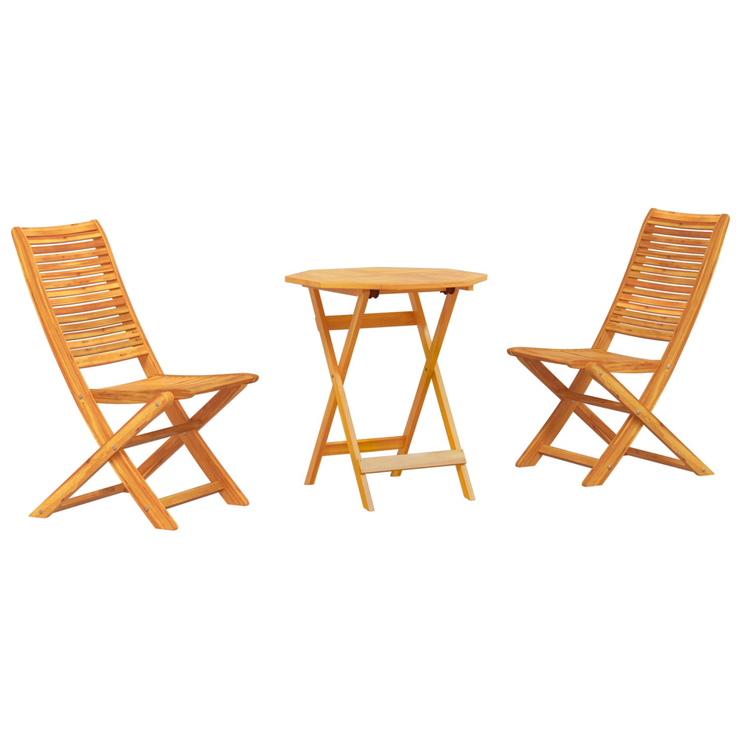 vidaXL 3-tlg Bistro-Set Klappbar Massivholz Akazie 3375698 vidaXL 3-tlg Bistro-Set Klappbar Massivholz Akazie 3375698 von VIDAXL