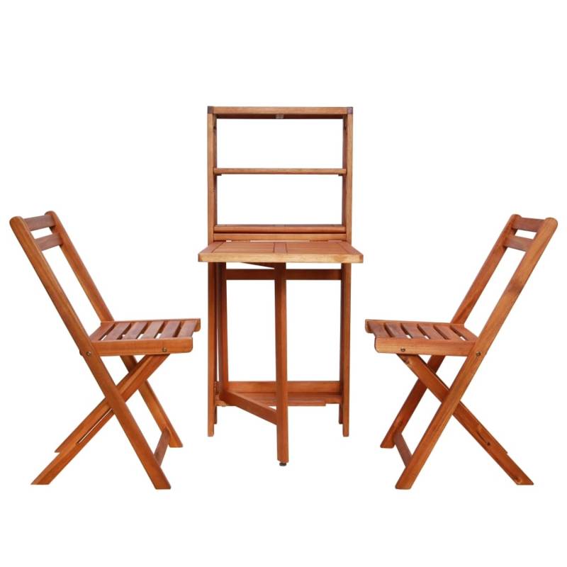 vidaXL 3-tlg Bistro-Set Klappbar Massivholz Akazie Modell 3 von VIDAXL
