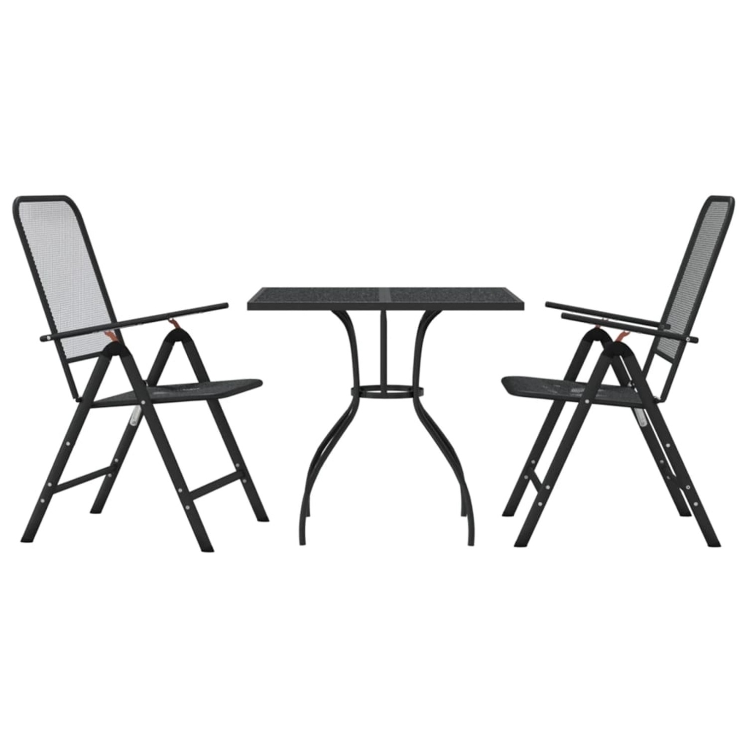 vidaXL 3-tlg Garten-Essgruppe Anthrazit Streckgitter Modell 1 vidaXL 3-tlg Garten-Essgruppe Anthrazit Streckgitter Modell 1 von VIDAXL