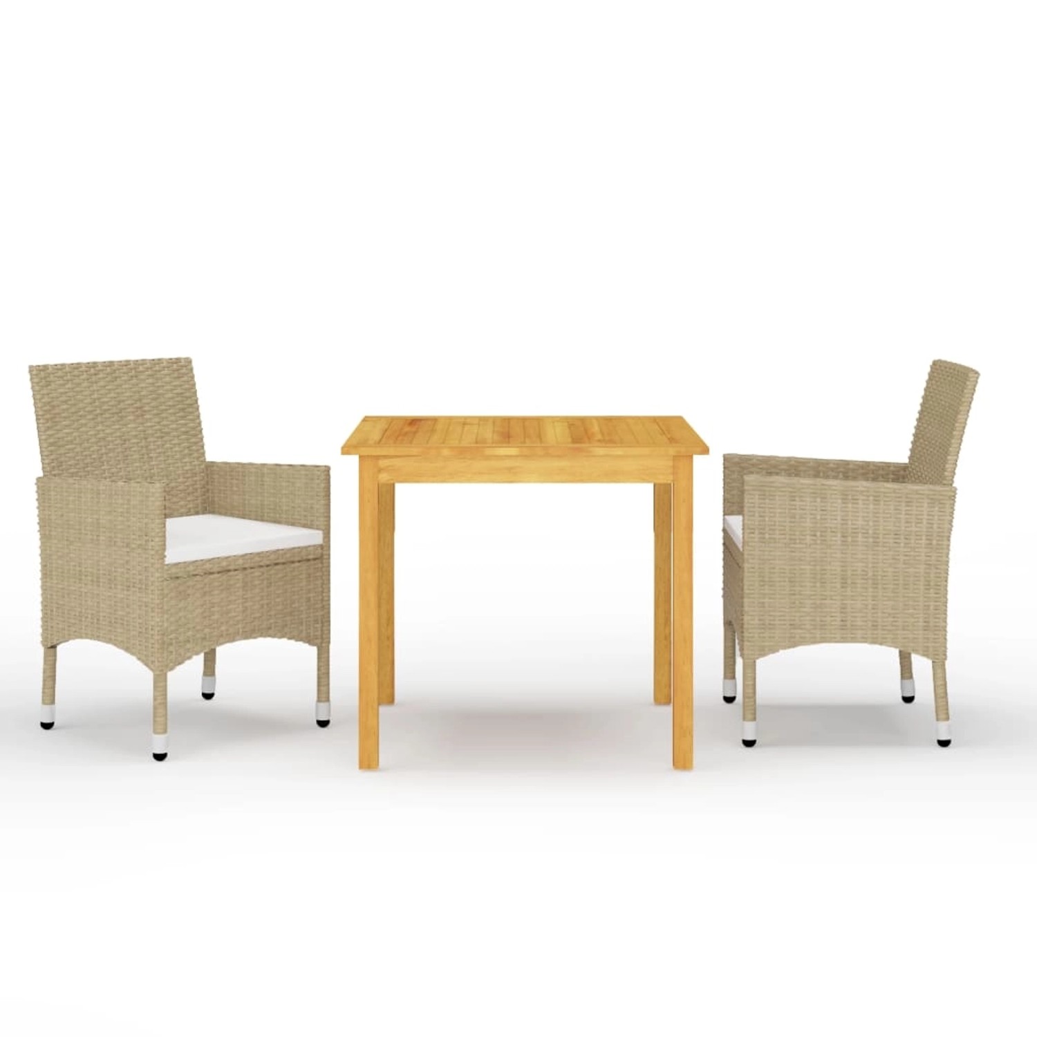 vidaXL 3-tlg Garten-Essgruppe Beige Modell 1 vidaXL 3-tlg Garten-Essgruppe Beige Modell 1 von VIDAXL