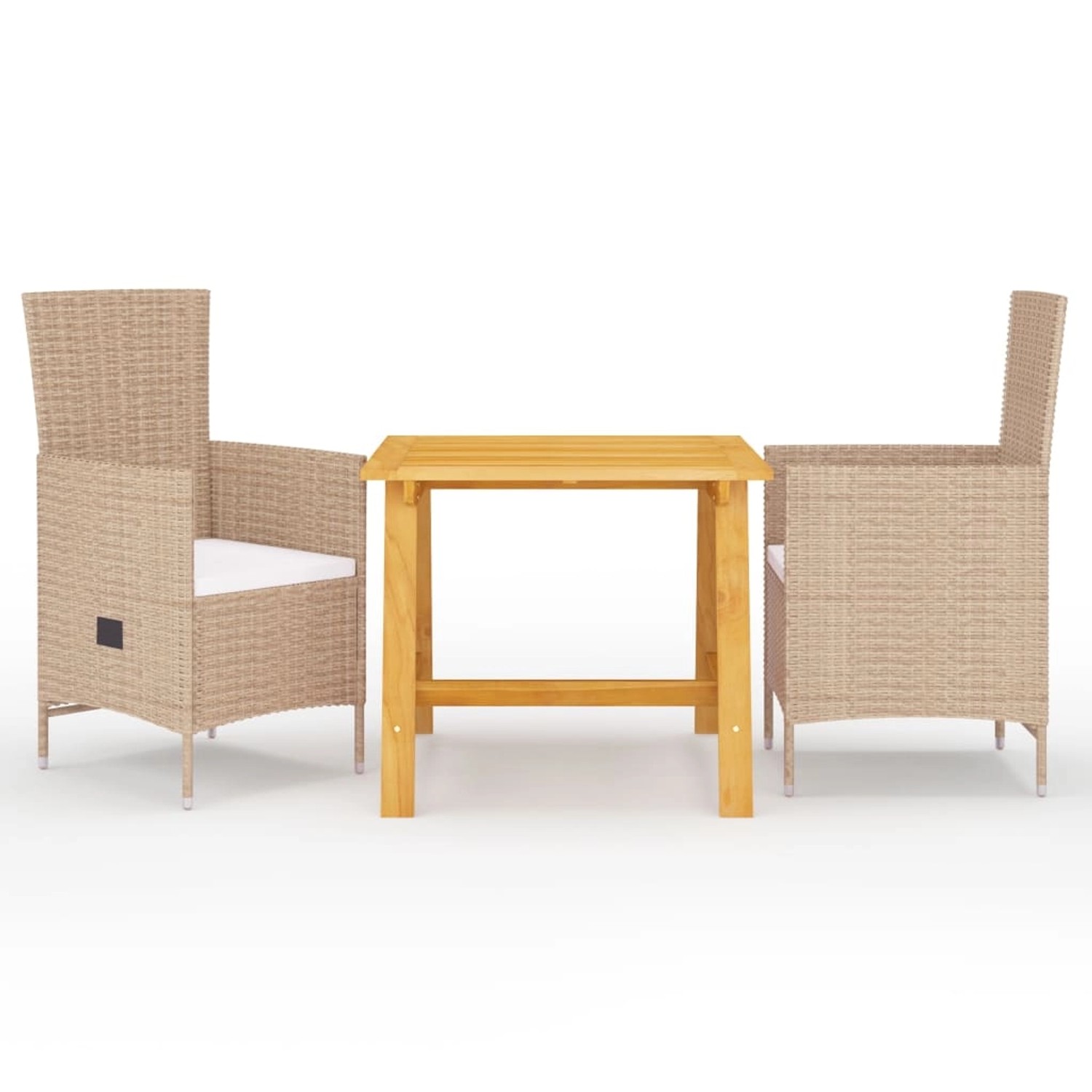 vidaXL 3-tlg Garten-Essgruppe Beige Modell 3 vidaXL 3-tlg Garten-Essgruppe Beige Modell 3 von VIDAXL