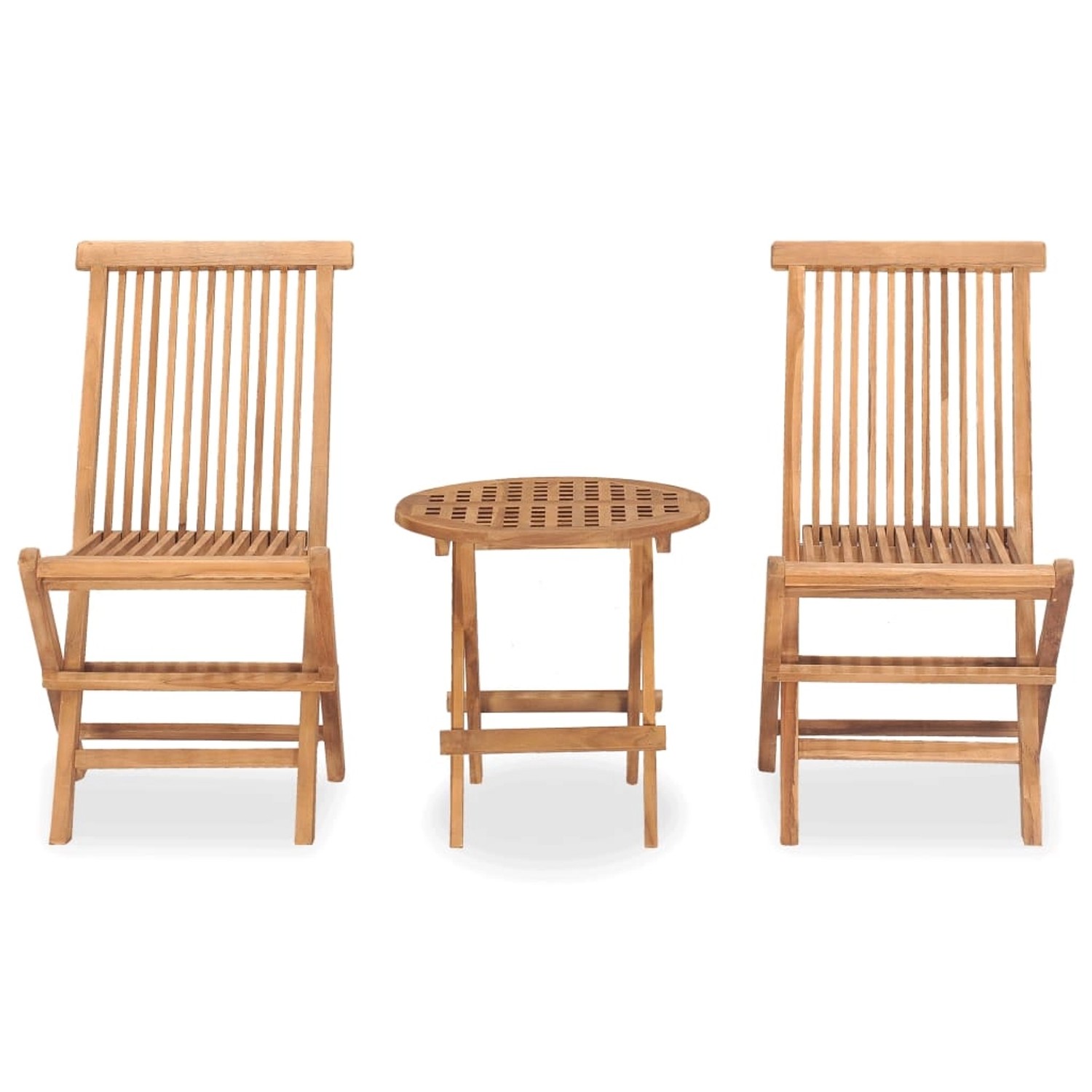 vidaXL 3-tlg Garten-Essgruppe Klappbar Massivholz Teak Modell 1 vidaXL 3-tlg Garten-Essgruppe Klappbar Massivholz Teak Modell 1 von VIDAXL