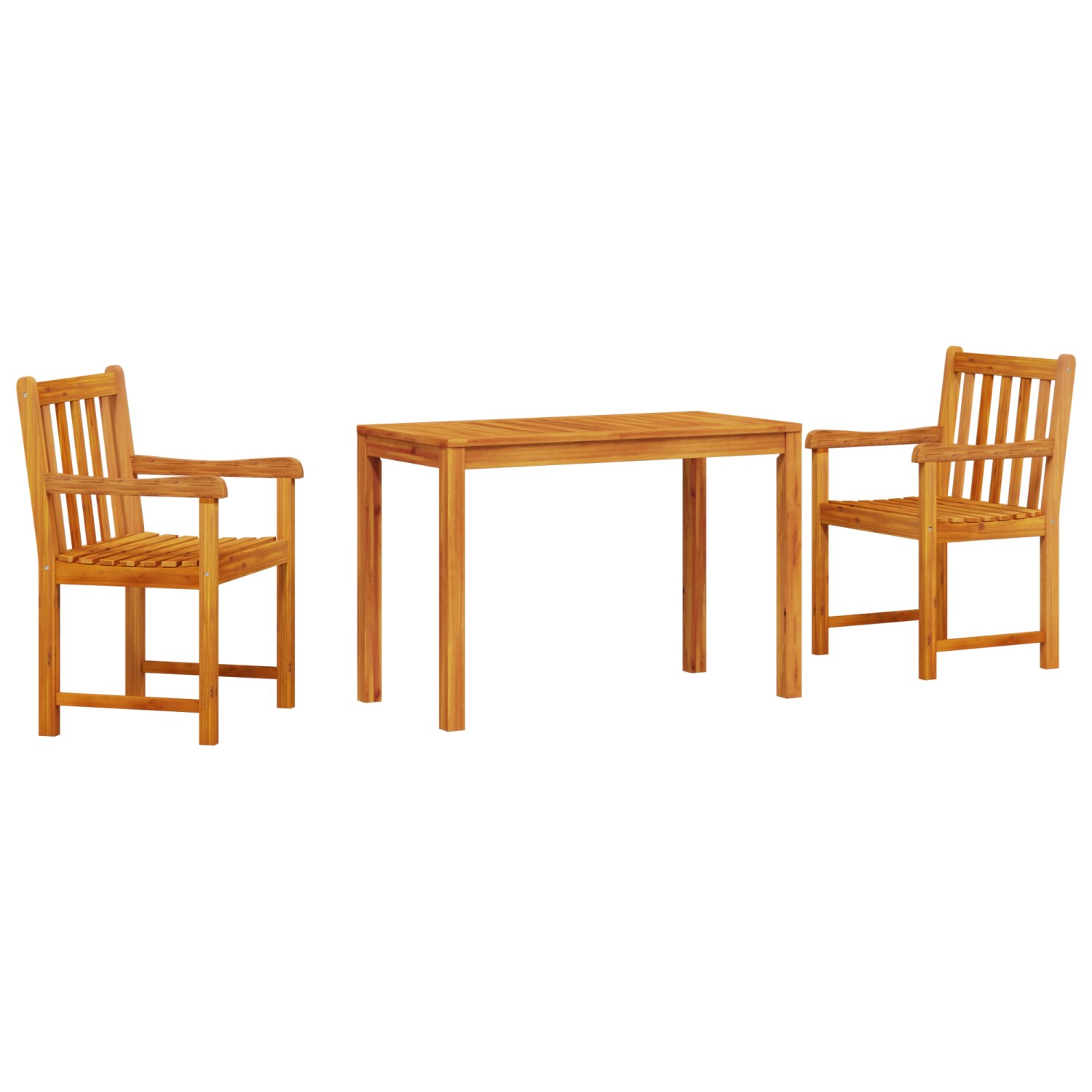 vidaXL 3-tlg Garten-Essgruppe Massivholz Akazie 3375636 von VIDAXL