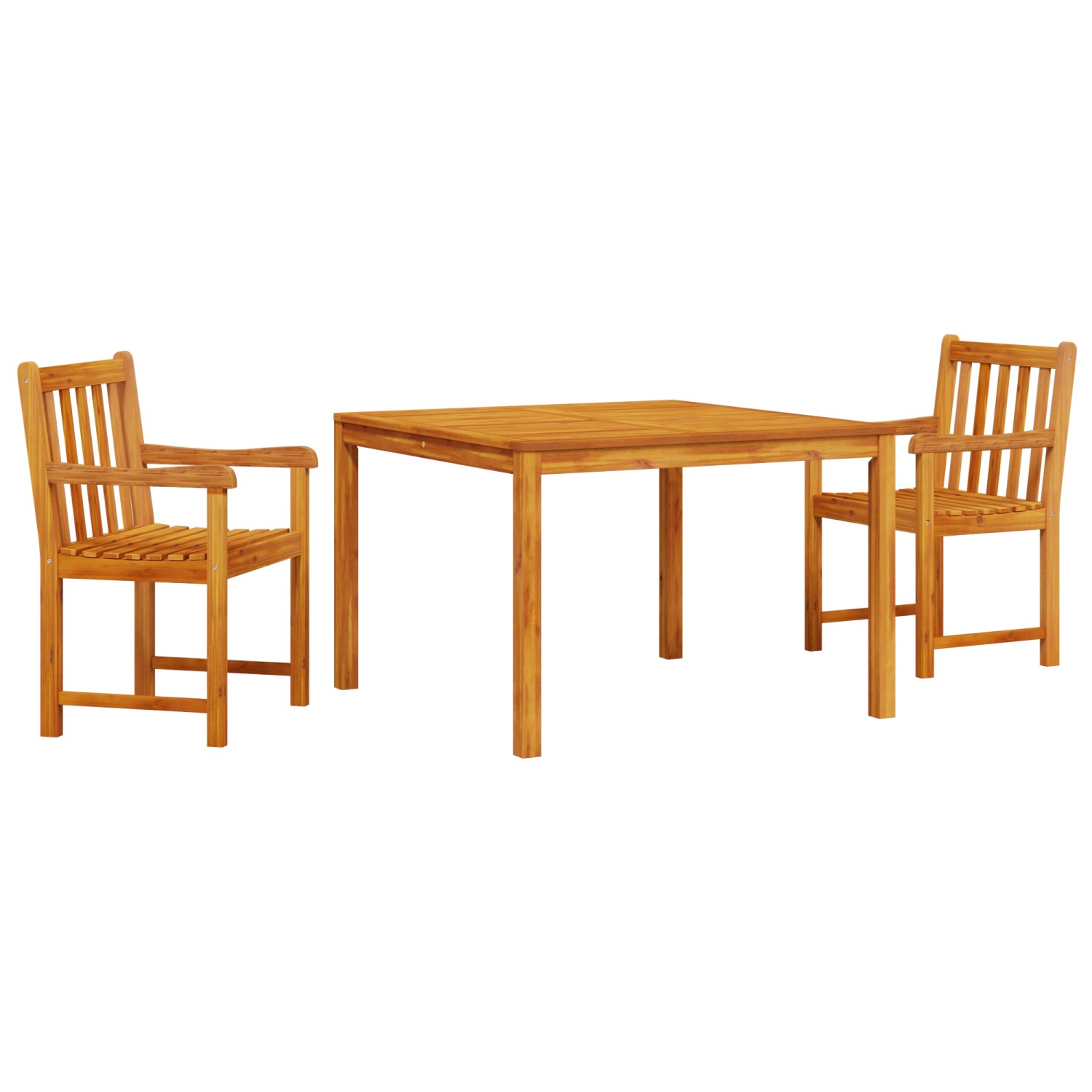 vidaXL 3-tlg Garten-Essgruppe Massivholz Akazie 3375645 von VIDAXL