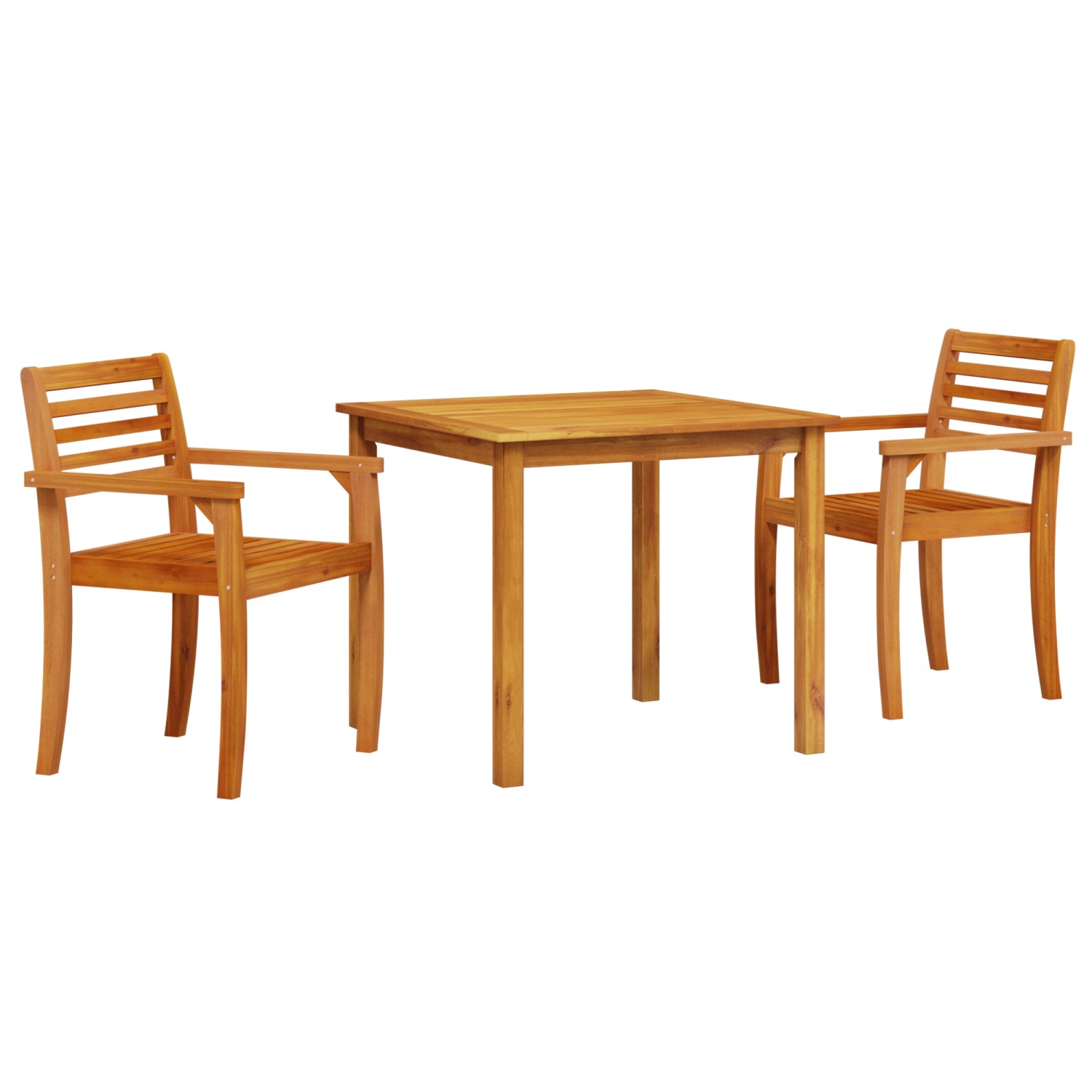 vidaXL 3-tlg Garten-Essgruppe Massivholz Akazie 3375669 von VIDAXL