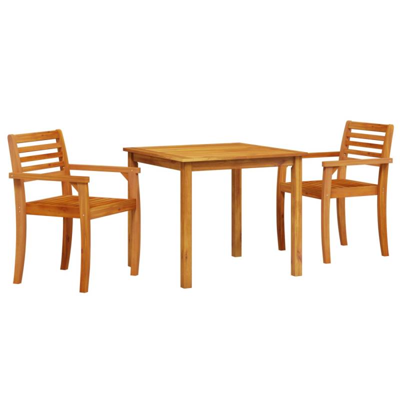 vidaXL 3-tlg Garten-Essgruppe Massivholz Akazie 3375669 von VIDAXL