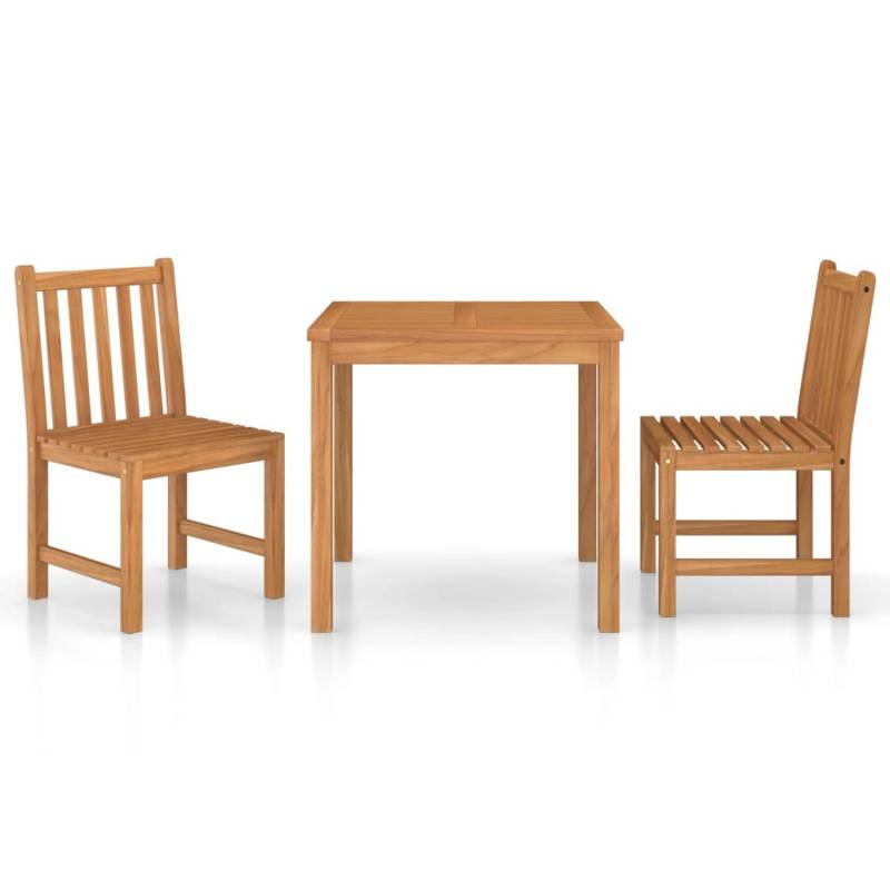 vidaXL 3-tlg Garten-Essgruppe Massivholz Teak Modell 1 von VIDAXL
