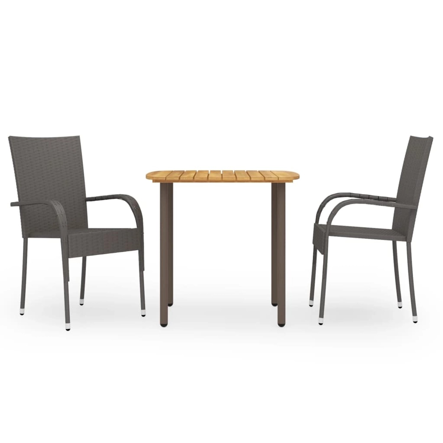 vidaXL 3-tlg Garten-Essgruppe Poly Rattan Braun Modell 1 vidaXL 3-tlg Garten-Essgruppe Poly Rattan Braun Modell 1 von VIDAXL