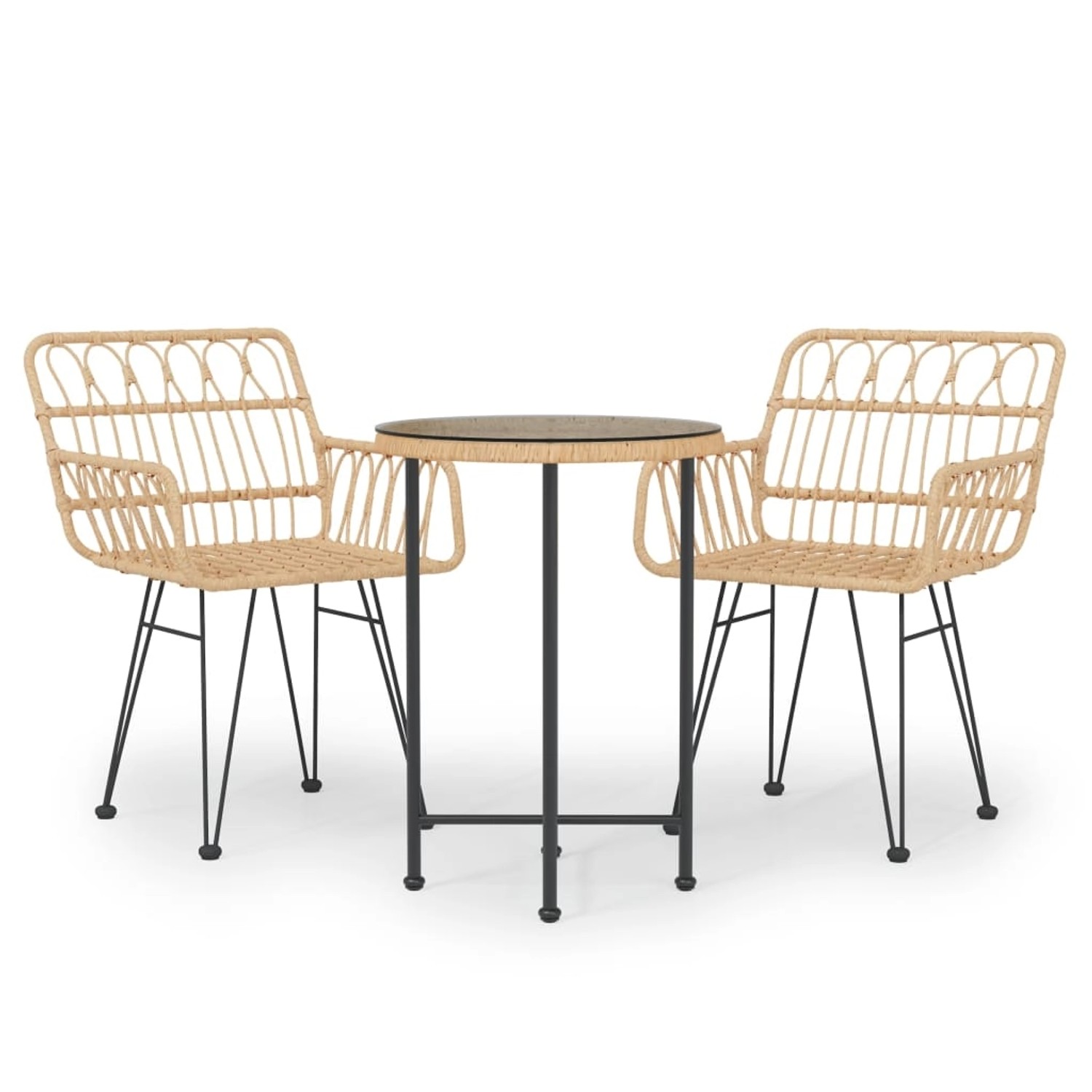 vidaXL 3-tlg Garten-Essgruppe Poly Rattan Modell 7 vidaXL 3-tlg Garten-Essgruppe Poly Rattan Modell 7 von VIDAXL