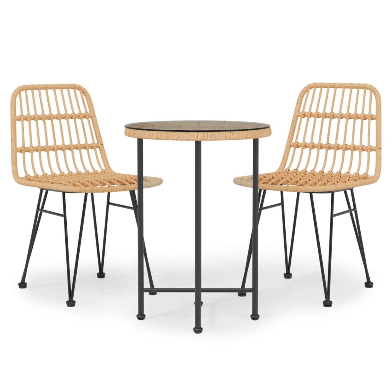 vidaXL 3-tlg Garten-Essgruppe Poly Rattan Modell 8 vidaXL 3-tlg Garten-Essgruppe Poly Rattan Modell 8 von VIDAXL