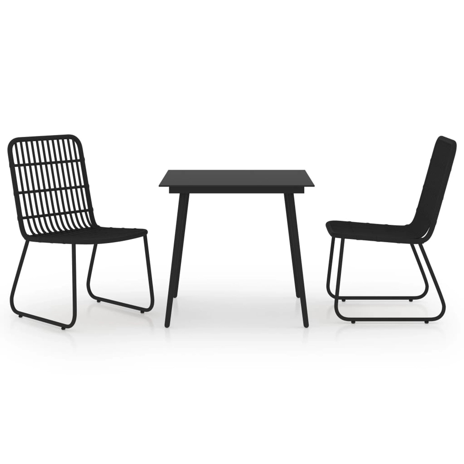vidaXL 3-tlg Garten-Essgruppe Poly Rattan und Glas Modell 3 vidaXL 3-tlg Garten-Essgruppe Poly Rattan und Glas Modell 3 von VIDAXL