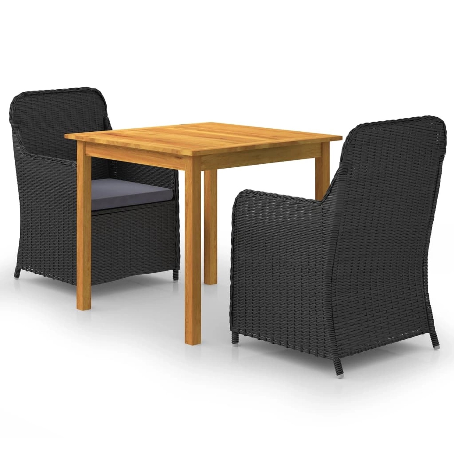 vidaXL 3-tlg Garten-Essgruppe Schwarz Modell 10 vidaXL 3-tlg Garten-Essgruppe Schwarz Modell 10 von VIDAXL