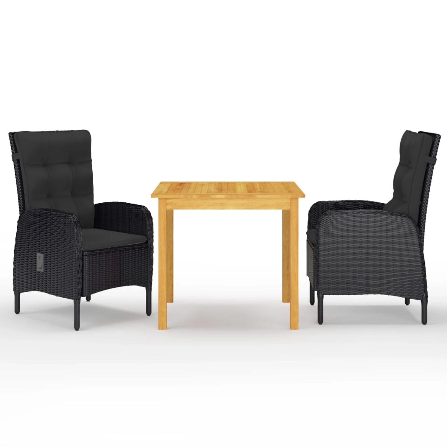 vidaXL 3-tlg Garten-Essgruppe Schwarz Modell 63 vidaXL 3-tlg Garten-Essgruppe Schwarz Modell 63 von VIDAXL
