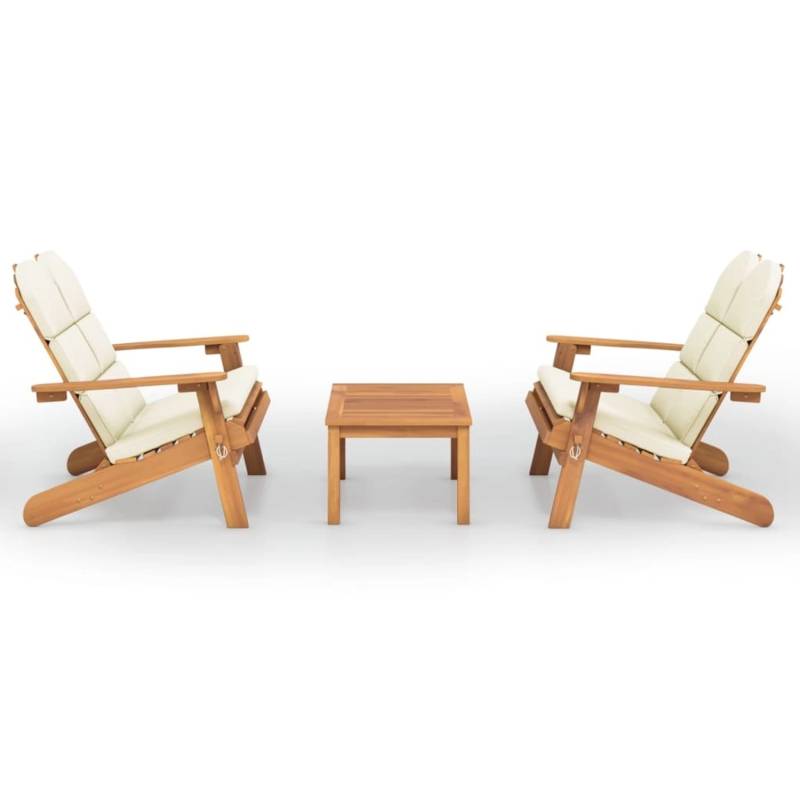 vidaXL 3-tlg Garten-Lounge-Set Adirondack Massivholz Akazie Modell 11 von VIDAXL