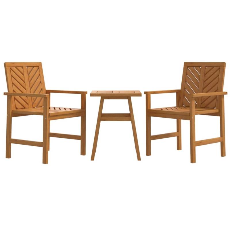 vidaXL 3-tlg Garten-Lounge-Set Massivholz Akazie Modell 3 von VIDAXL