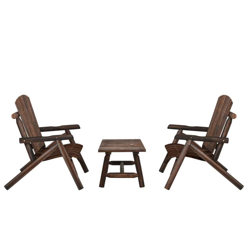 vidaXL 3-tlg Garten-Lounge-Set Massivholz Fichte Modell 12 von VIDAXL