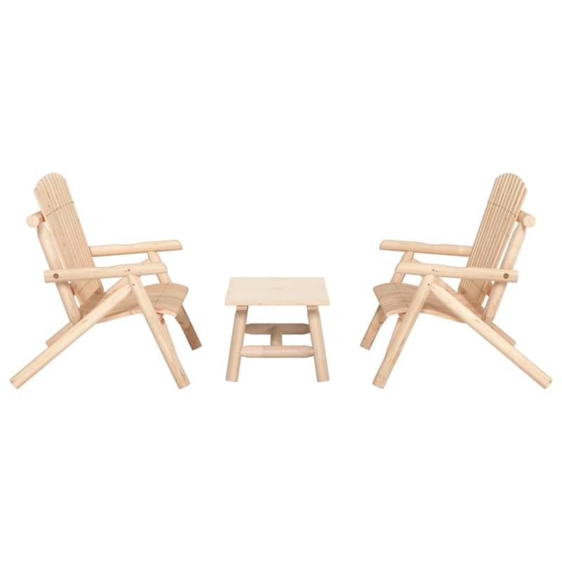vidaXL 3-tlg Garten-Lounge-Set Massivholz Fichte Modell 5 von VIDAXL