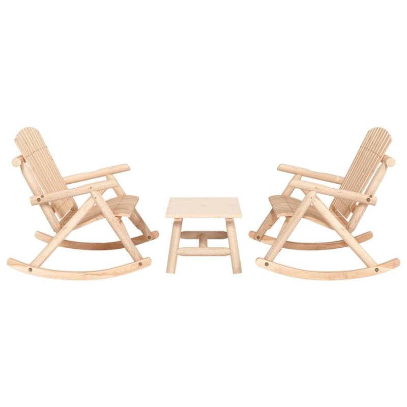 vidaXL 3-tlg Garten-Lounge-Set Massivholz Fichte Modell 9 von VIDAXL