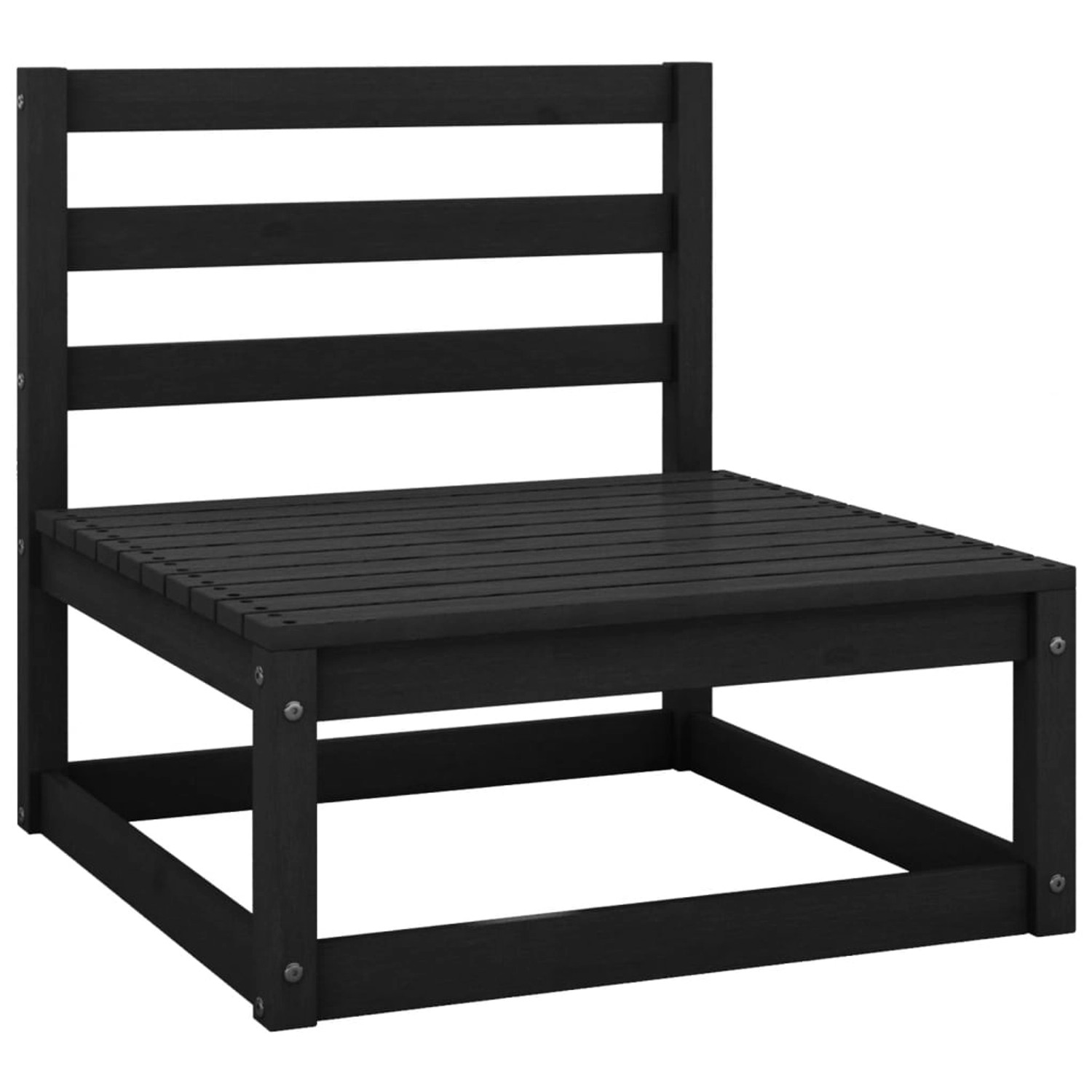 vidaXL 3-tlg Garten-Lounge-Set Schwarz Massivholz Kiefer Modell 5 vidaXL 3-tlg Garten-Lounge-Set Schwarz Massivholz Kiefer Modell 5 von VIDAXL