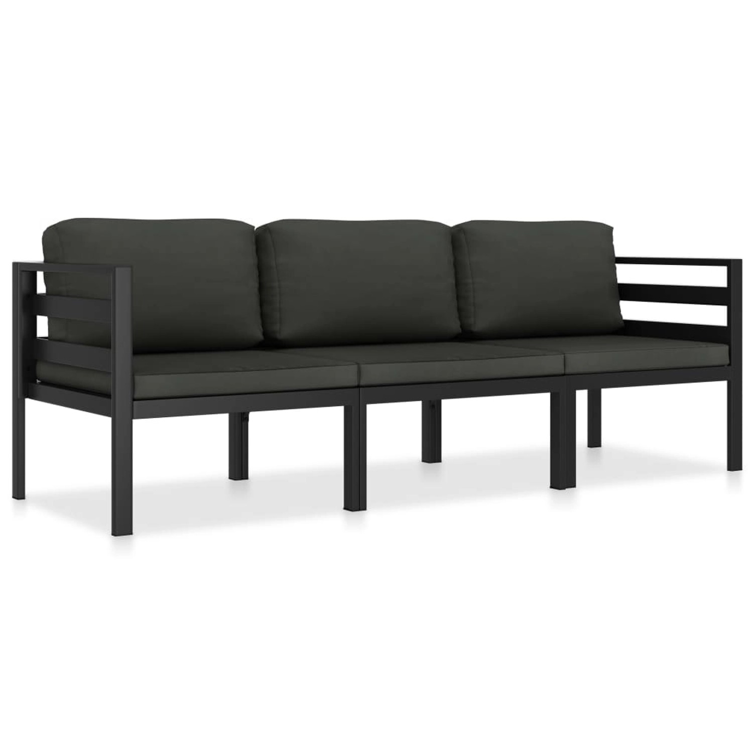 vidaXL 3-tlg Garten-Lounge-Set mit Kissen Aluminium Anthrazit Modell 1 vidaXL 3-tlg Garten-Lounge-Set mit Kissen Aluminium Anthrazit Modell 1 von VIDAXL