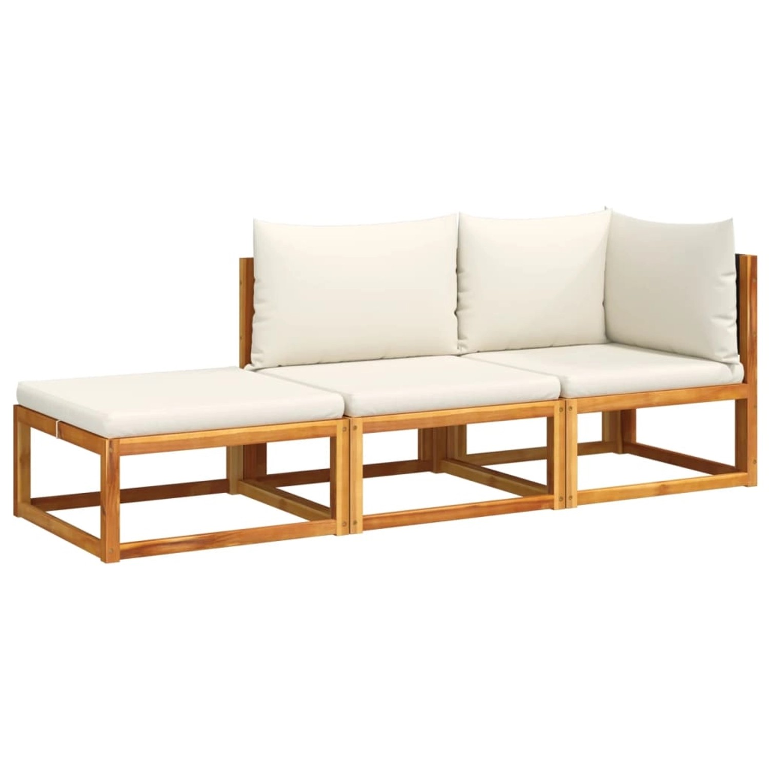vidaXL 3-tlg Garten-Sofagarnitur mit Kissen Massivholz Akazie Modell 6 vidaXL 3-tlg Garten-Sofagarnitur mit Kissen Massivholz Akazie Modell 6 von VIDAXL