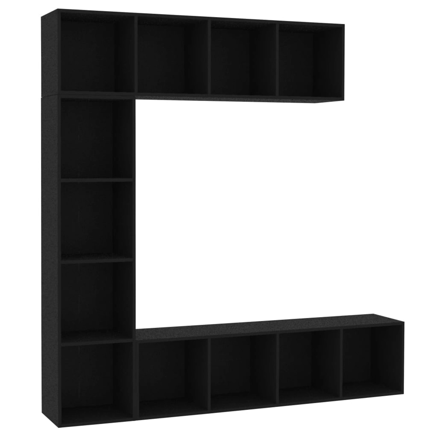 VidaXL 3-tlg. Bücher-/TV-Schrank Set Schwarz 180x30x180 cm VidaXL 3-tlg. Bücher-/TV-Schrank Set Schwarz 180x30x180 cm von VIDAXL