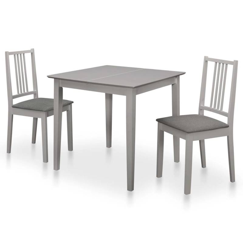 vidaXL 3-tlg. Essgruppe MDF Grau von VIDAXL