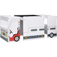 3-tlg. Kindertisch und Stuhl Set Polizeiauto-Design MDF vidaXL571104 von BONNEVIE