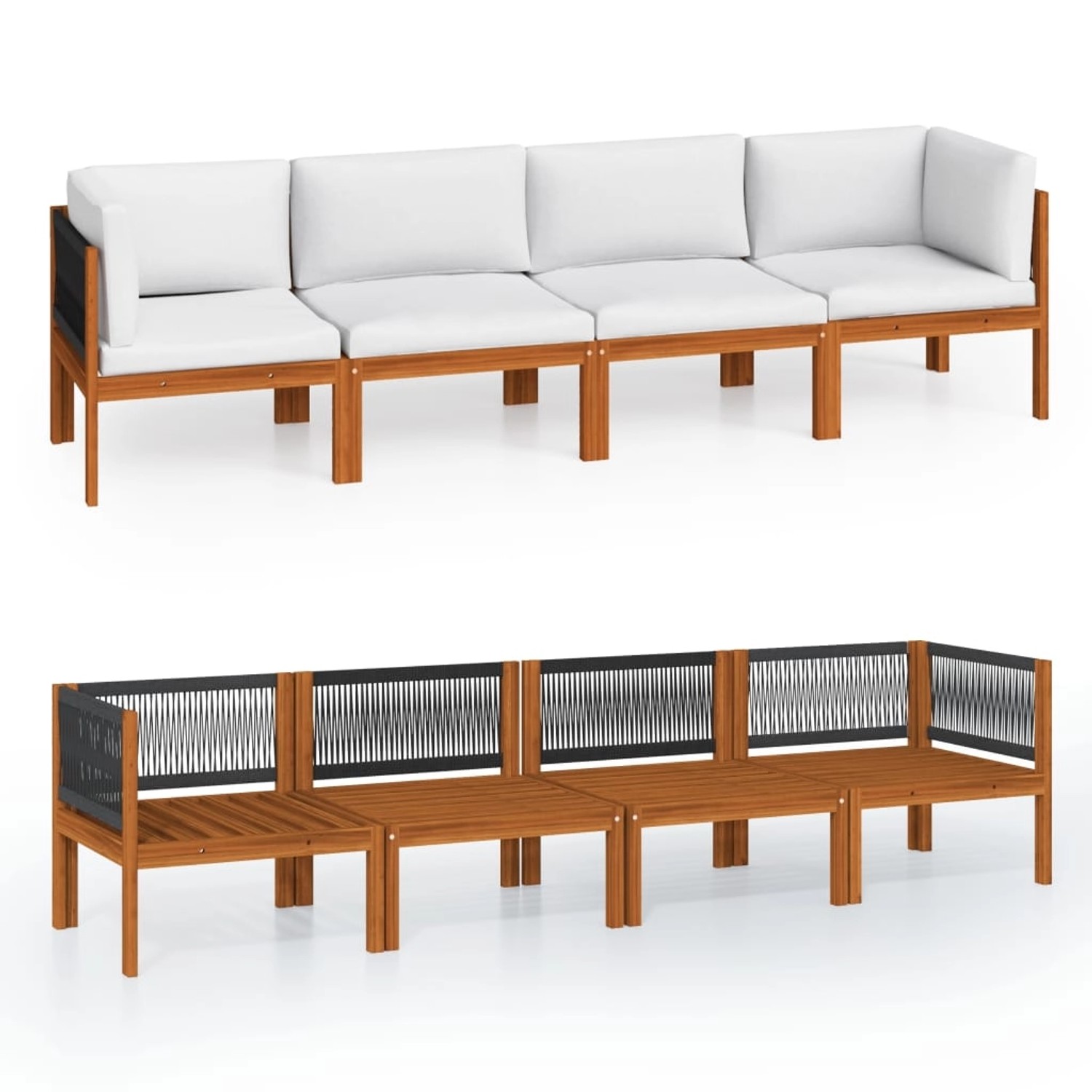 vidaXL 4-Sitzer-Gartensofa mit Kissen Massivholz Akazie Modell 1 vidaXL 4-Sitzer-Gartensofa mit Kissen Massivholz Akazie Modell 1 von VIDAXL