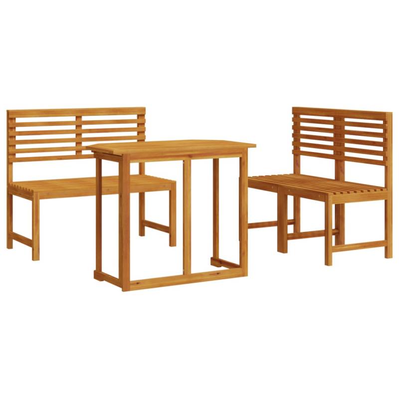 vidaXL 4-tlg Garten-Essgruppe Massivholz Akazie 3328695 von VIDAXL