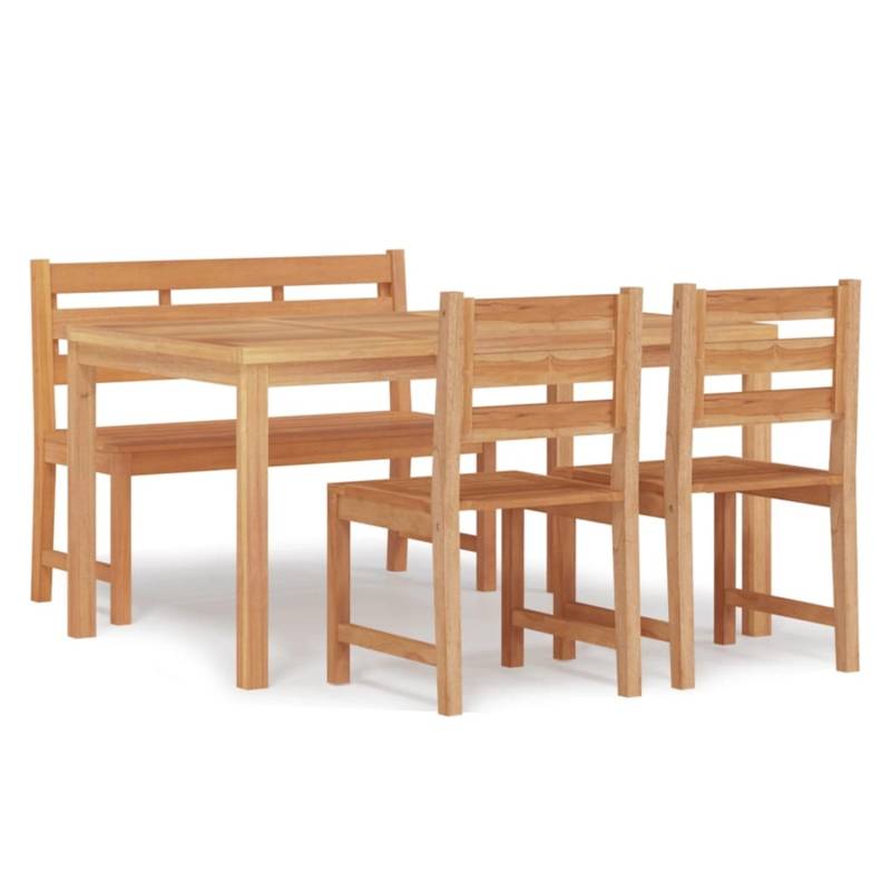 vidaXL 4-tlg Garten-Essgruppe Massivholz Teak Modell 8 von VIDAXL