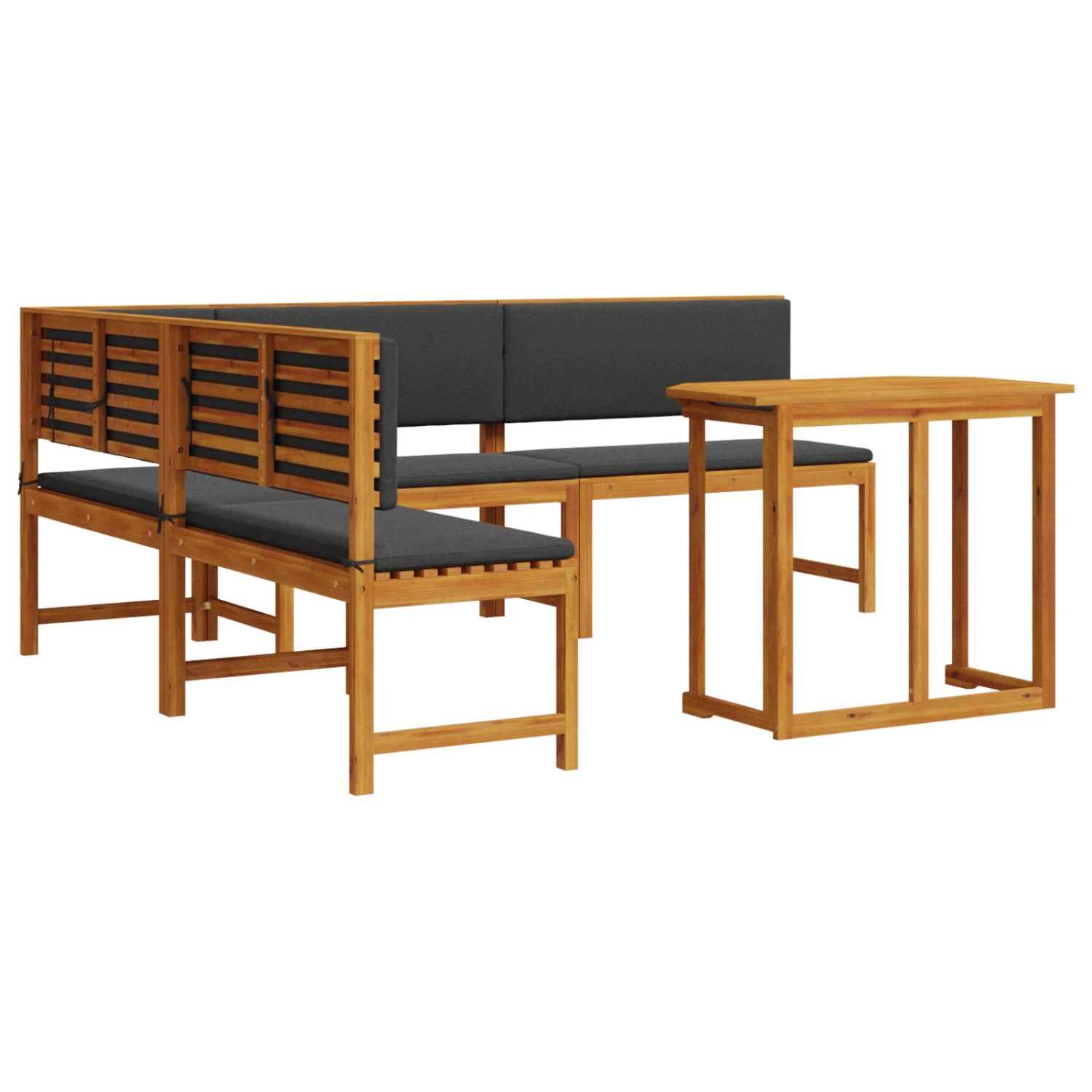 vidaXL 4-tlg Garten-Essgruppe mit Kissen Massivholz Akazie 3329110 vidaXL 4-tlg Garten-Essgruppe mit Kissen Massivholz Akazie 3329110 von VIDAXL