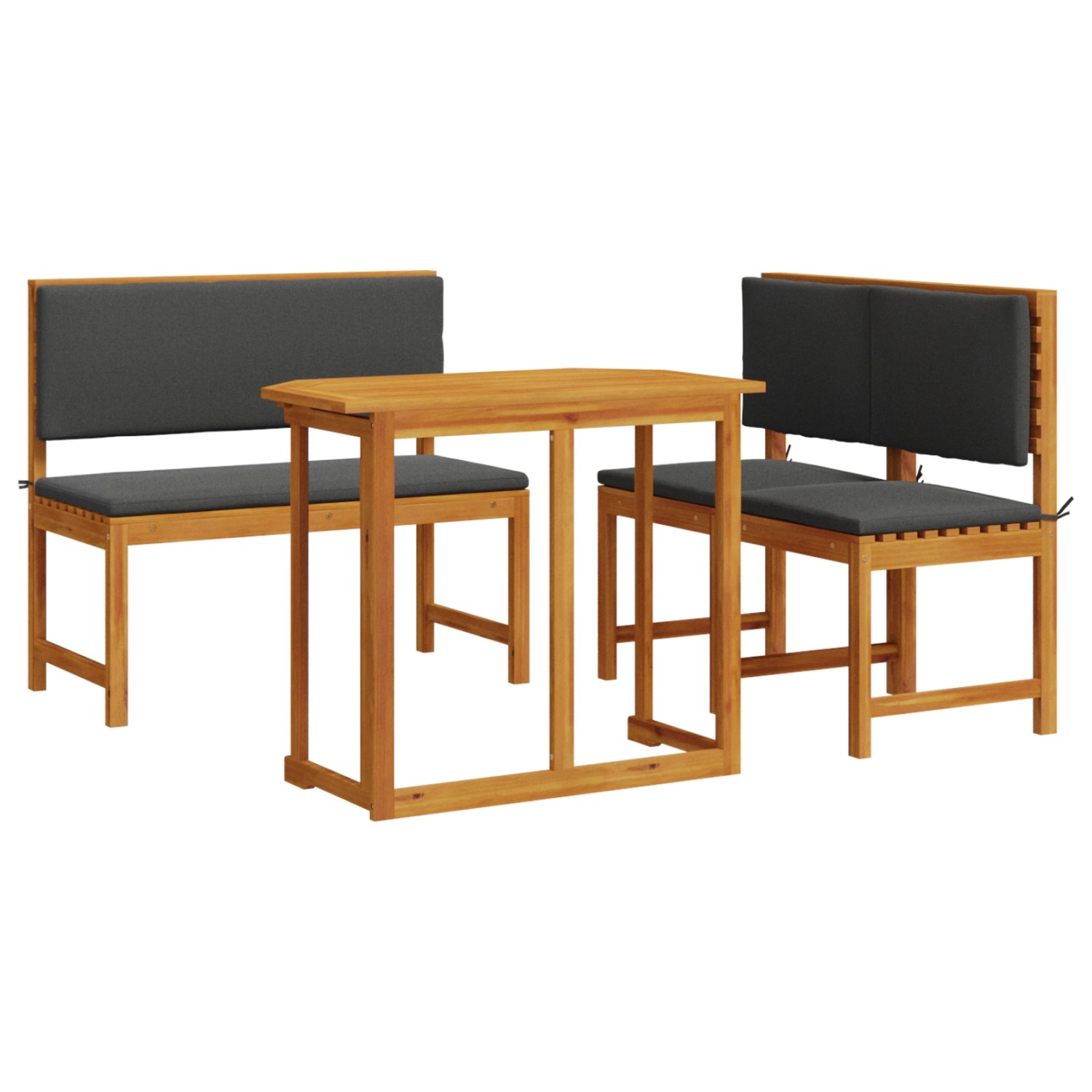 vidaXL 4-tlg Garten-Essgruppe mit Kissen Massivholz Akazie 3329114 vidaXL 4-tlg Garten-Essgruppe mit Kissen Massivholz Akazie 3329114 von VIDAXL