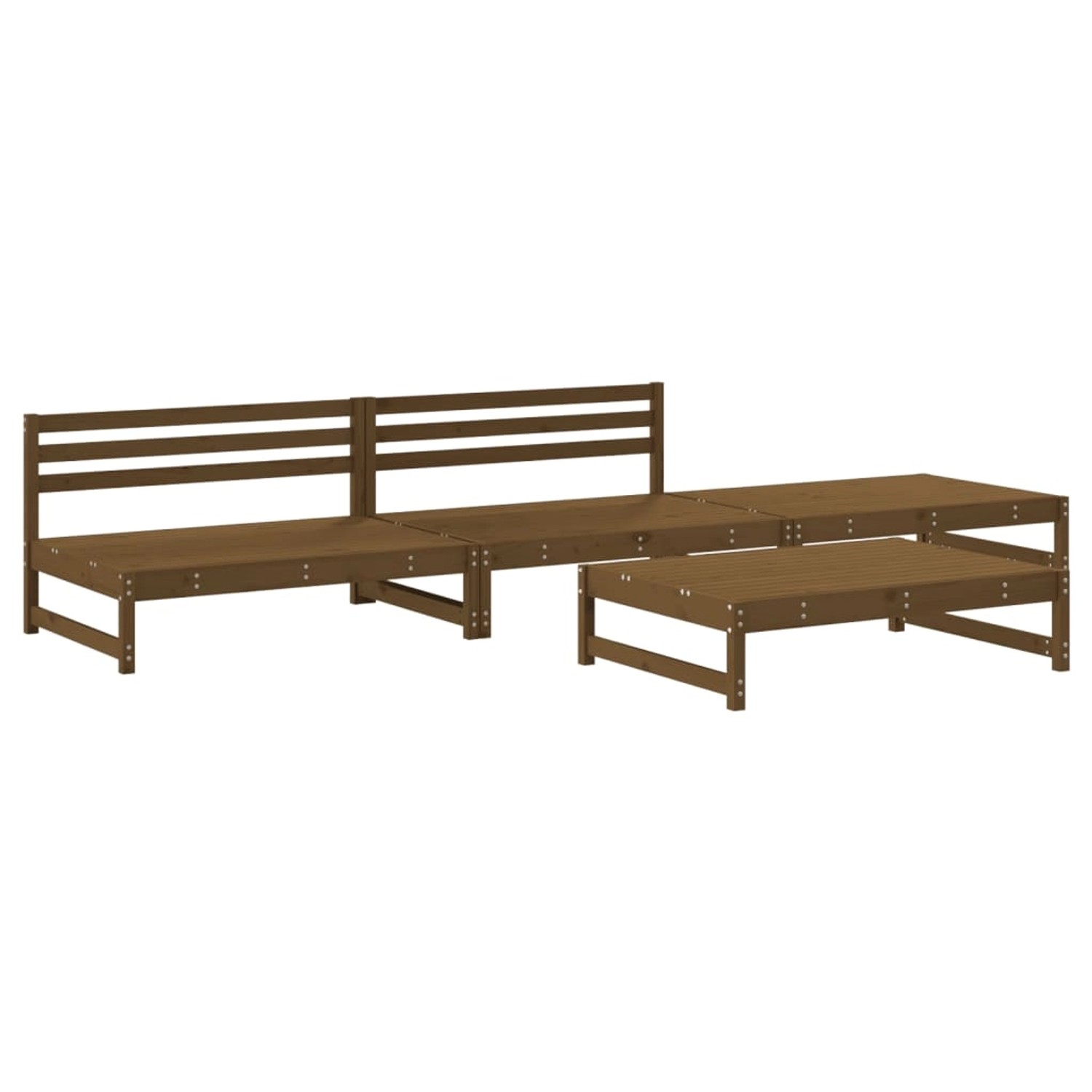 vidaXL 4-tlg Garten-Lounge-Set Honigbraun Massivholz Kiefer Modell 15 vidaXL 4-tlg Garten-Lounge-Set Honigbraun Massivholz Kiefer Modell 15 von VIDAXL