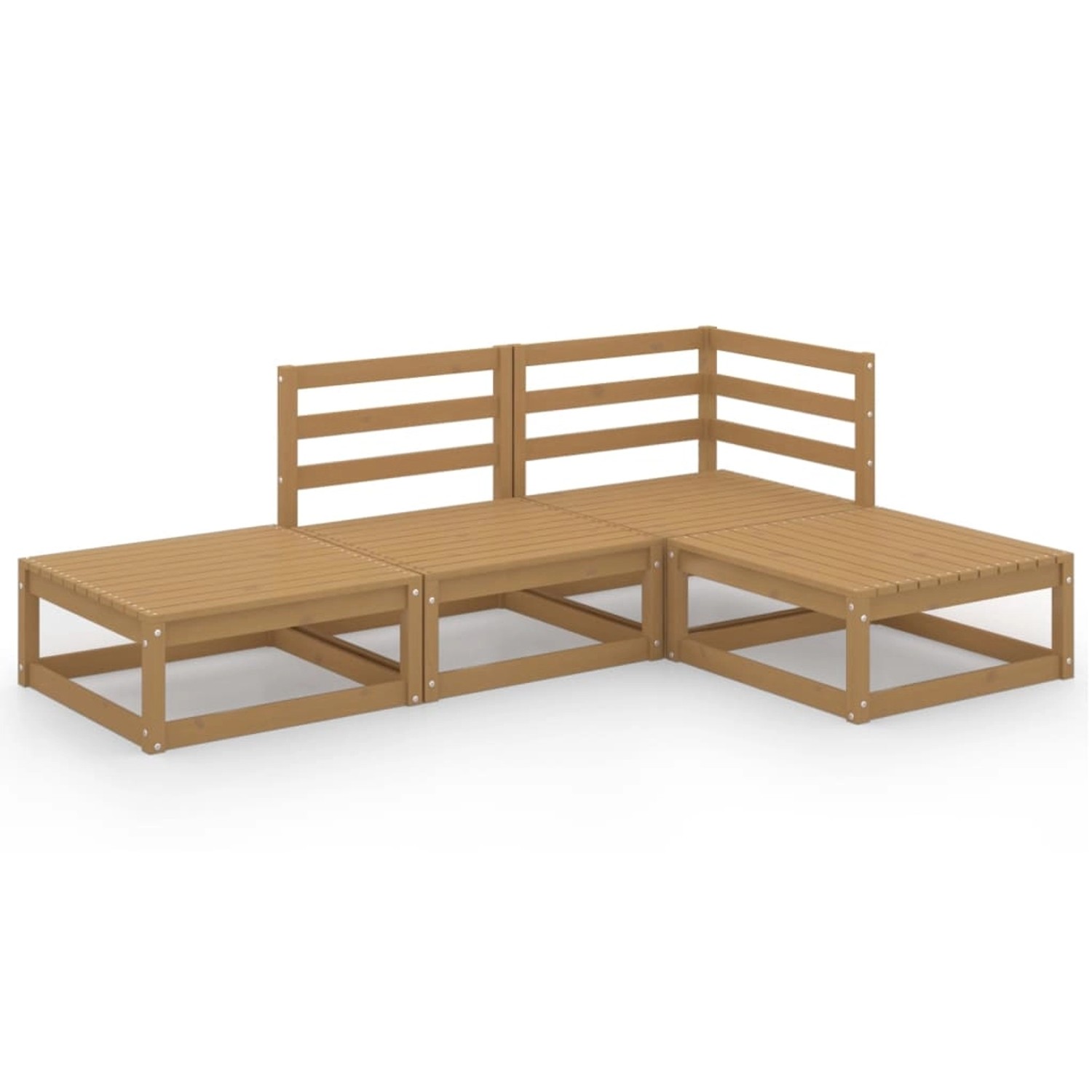 vidaXL 4-tlg Garten-Lounge-Set Honigbraun Massivholz Kiefer Modell 2 vidaXL 4-tlg Garten-Lounge-Set Honigbraun Massivholz Kiefer Modell 2 von VIDAXL