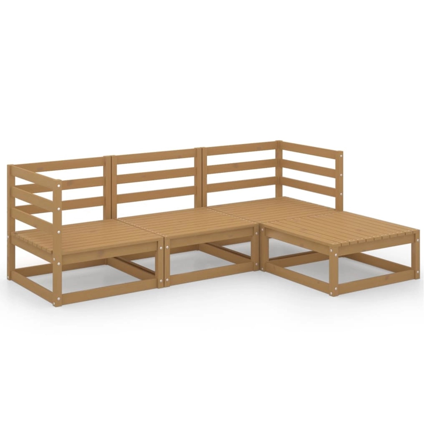 vidaXL 4-tlg Garten-Lounge-Set Honigbraun Massivholz Kiefer Modell 4 vidaXL 4-tlg Garten-Lounge-Set Honigbraun Massivholz Kiefer Modell 4 von VIDAXL