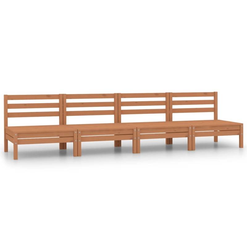 vidaXL 4-tlg Garten-Lounge-Set Honigbraun Massivholz Kiefer Modell 9 von VIDAXL