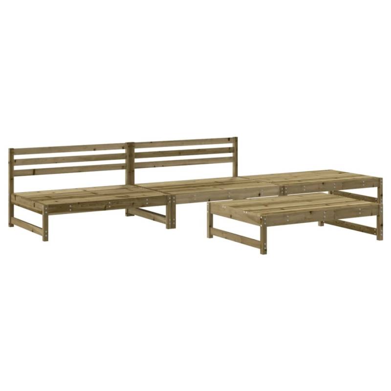 vidaXL 4-tlg Garten-Lounge-Set Kiefernholz Imprägniert Modell 4 von VIDAXL