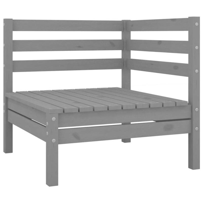 vidaXL 4-tlg Garten-Lounge-Set Massivholz Kiefer Grau Modell 1 von VIDAXL