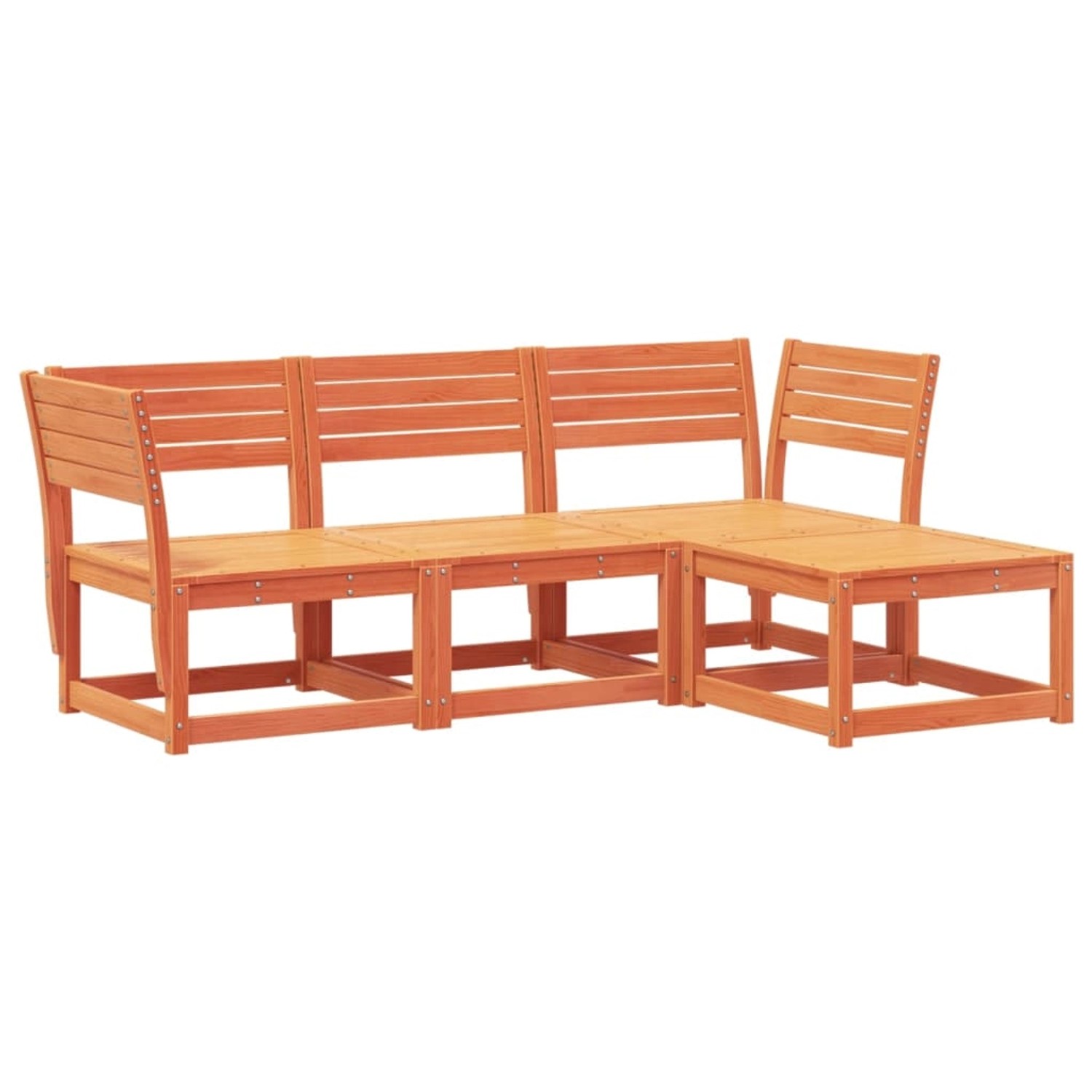 vidaXL 4-tlg Garten-Lounge-Set Wachsbraun Massivholz Kiefer vidaXL 4-tlg Garten-Lounge-Set Wachsbraun Massivholz Kiefer von VIDAXL