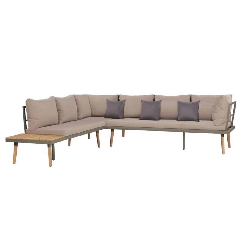 vidaXL 4-tlg Garten-Lounge-Set mit Auflagen Massivholz Akazie Braun Modell 1 von VIDAXL
